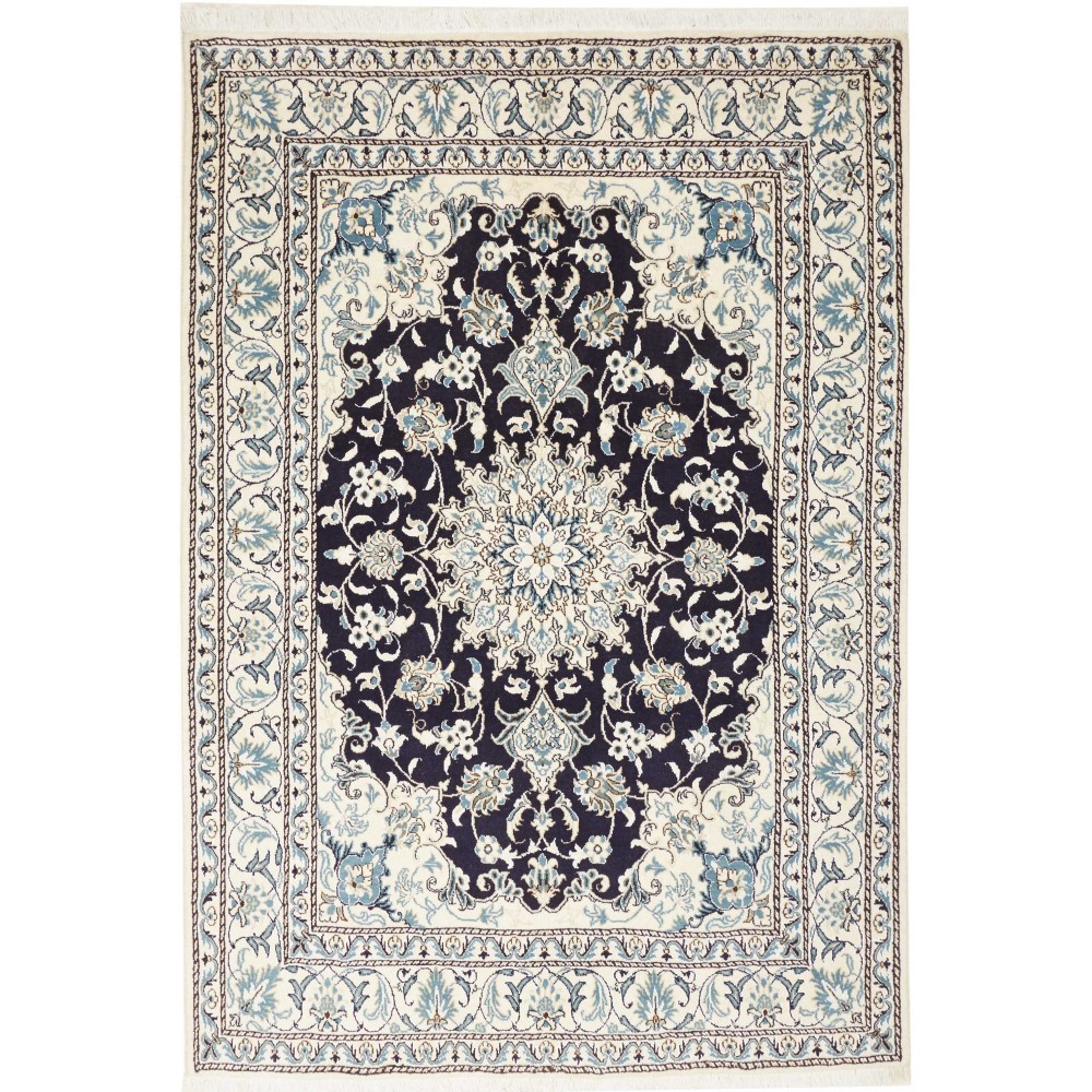Tappeto Nain Kashmar Persia grigio 150x215 Tappeto Nain Kashmar Persia grigio 150x215
