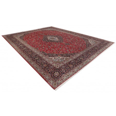 Tappeto Kashan Persia marrone blu 392x500