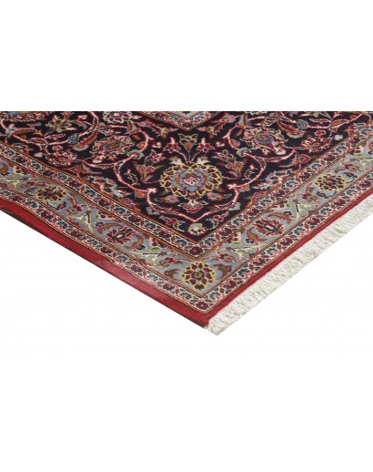 Tappeto Kashan Persia marrone blu 392x500