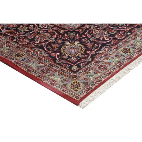 Tappeto Kashan Persia marrone blu 392x500