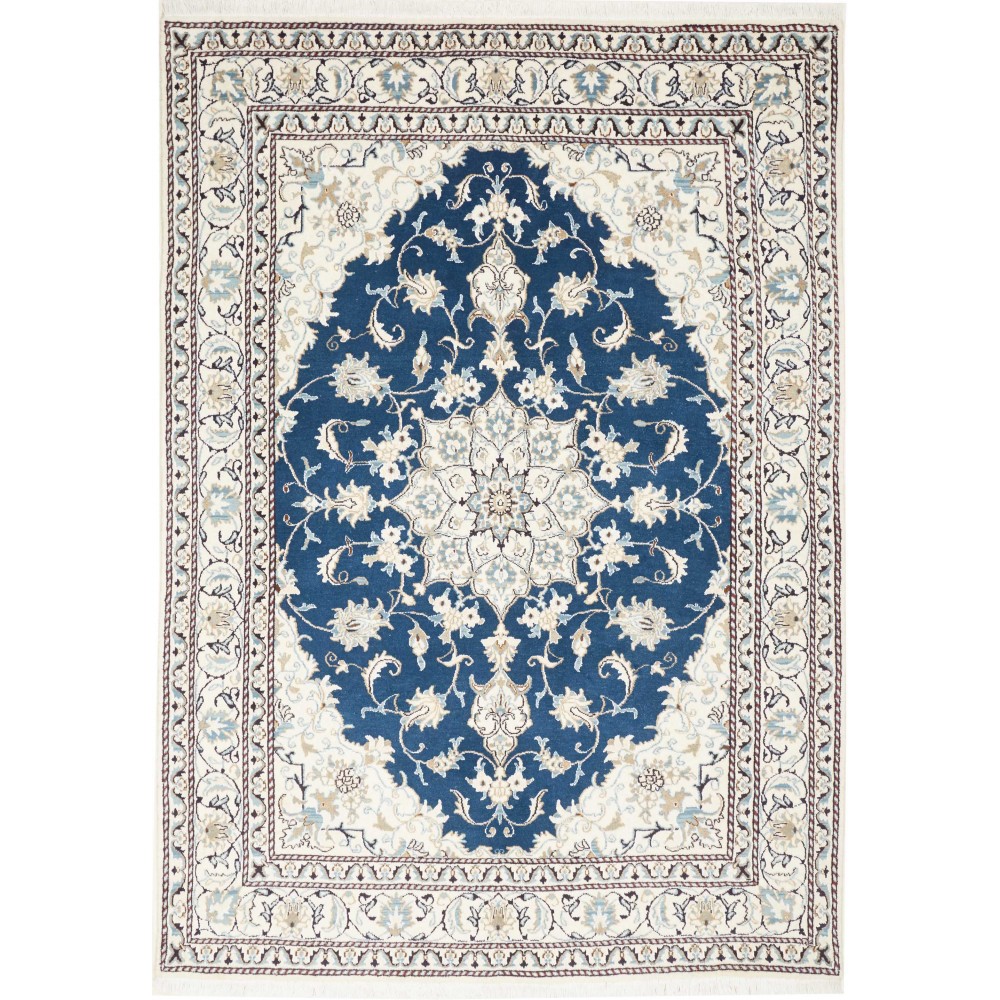 Tappeto Nain Kashmar Persia grigio 165x234 Tappeto Nain Kashmar Persia grigio 165x234