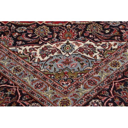 Tappeto Kashan Persia marrone blu 392x500