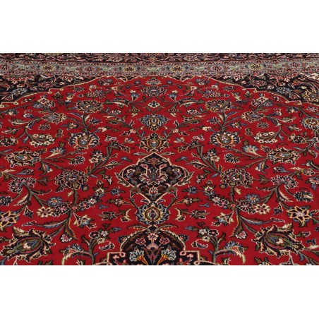 Tappeto Kashan Persia marrone blu 392x500