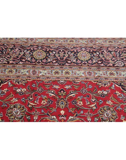 Tappeto Kashan Persia marrone blu 392x500