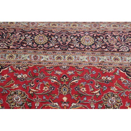 Tappeto Kashan Persia marrone blu 392x500