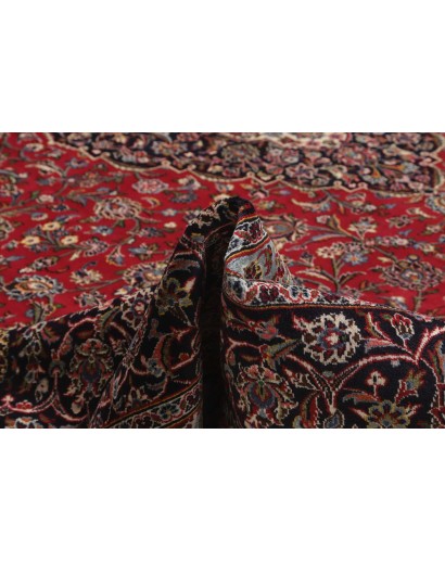 Tappeto Kashan Persia marrone blu 392x500