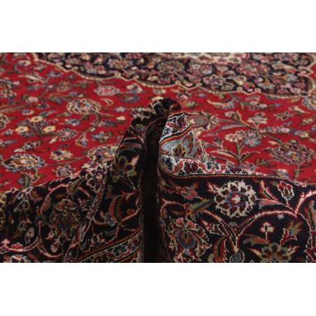 Tappeto Kashan Persia marrone blu 392x500