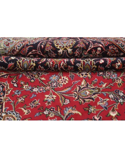 Tappeto Kashan Persia marrone blu 392x500