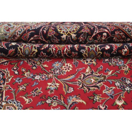 Tappeto Kashan Persia marrone blu 392x500