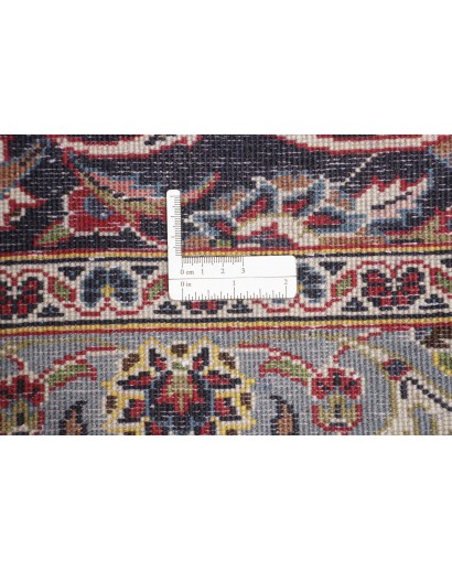 Tappeto Kashan Persia marrone blu 392x500