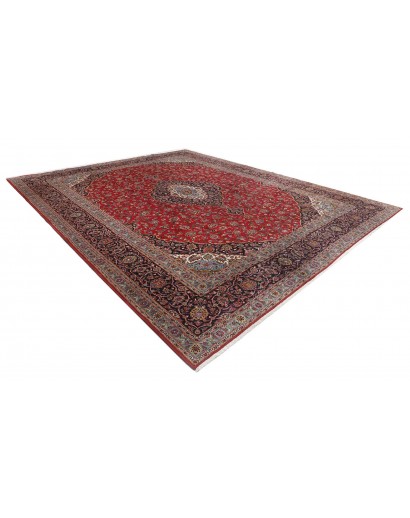 Tappeto Kashan Persia marrone blu 400x495