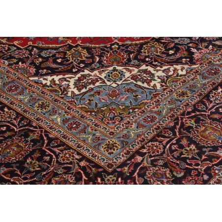 Tappeto Kashan Persia marrone blu 400x495