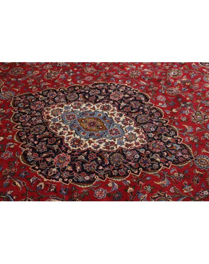 Tappeto Kashan Persia marrone blu 400x495