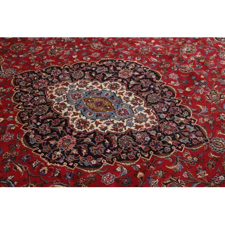 Tappeto Kashan Persia marrone blu 400x495