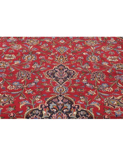 Tappeto Kashan Persia marrone blu 400x495