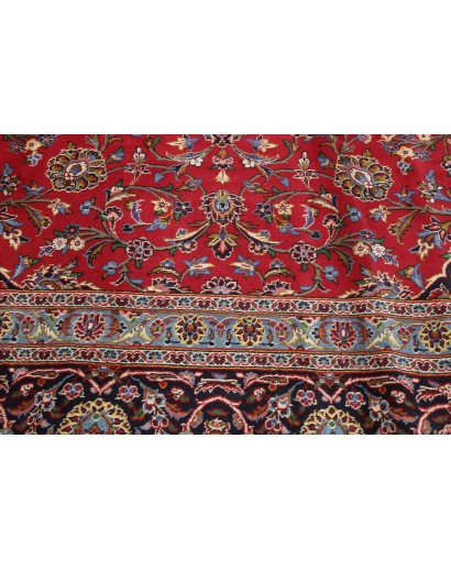 Tappeto Kashan Persia marrone blu 400x495