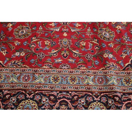 Tappeto Kashan Persia marrone blu 400x495