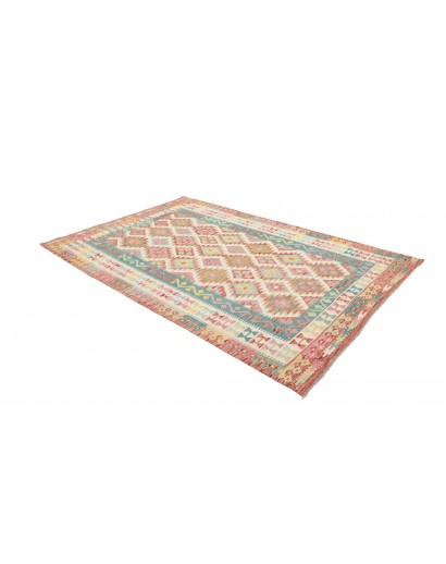 Tappeto Kilim Afghanistan marrone bianco 172x256
