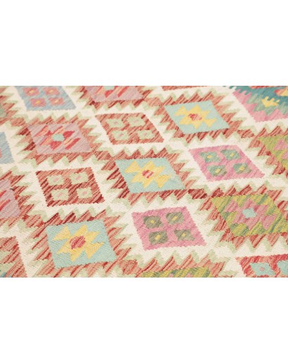 Tappeto Kilim Afghanistan marrone bianco 172x256
