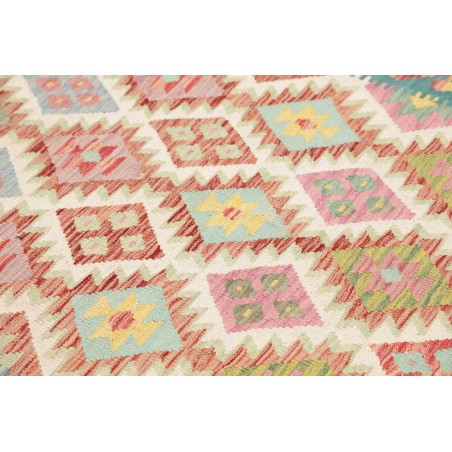 Tappeto Kilim Afghanistan marrone bianco 172x256