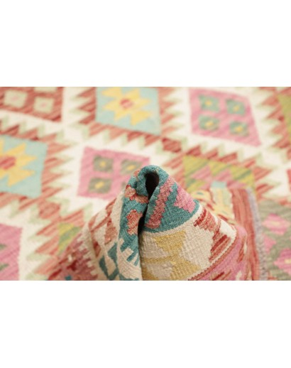 Tappeto Kilim Afghanistan marrone bianco 172x256