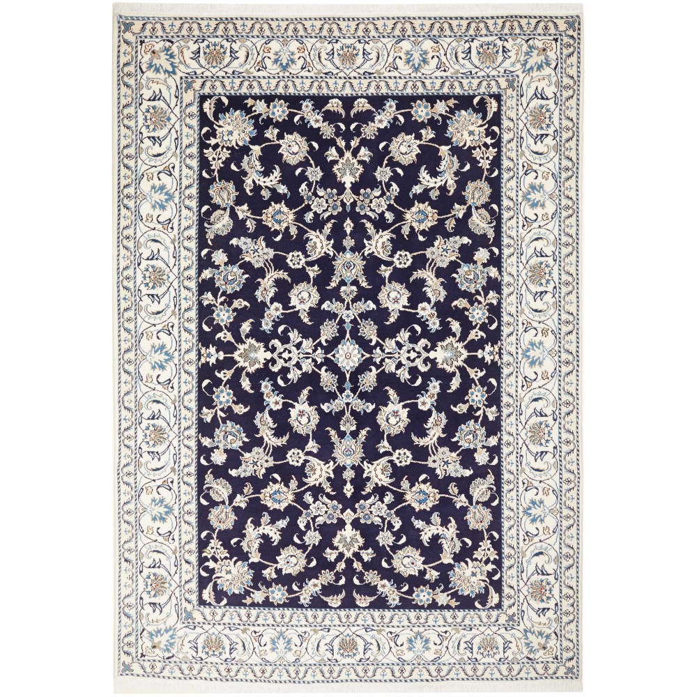 Tappeto Nain Kashmar Persia grigio 188x282 Tappeto Nain Kashmar Persia grigio 188x282