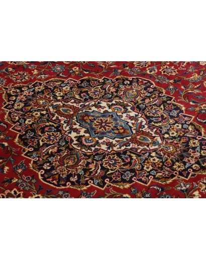 Tappeto Kashan Persia marrone beige 355x487