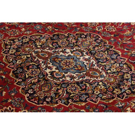 Tappeto Kashan Persia marrone beige 355x487