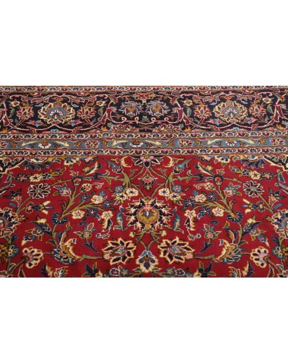 Tappeto Kashan Persia marrone beige 355x487