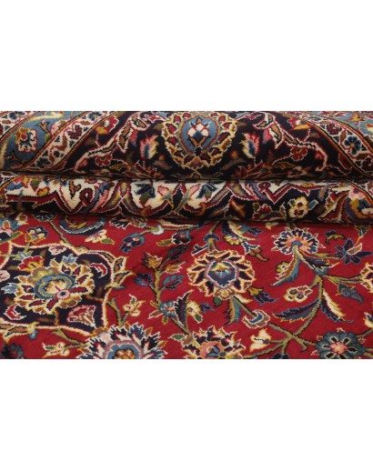 Tappeto Kashan Persia marrone beige 355x487