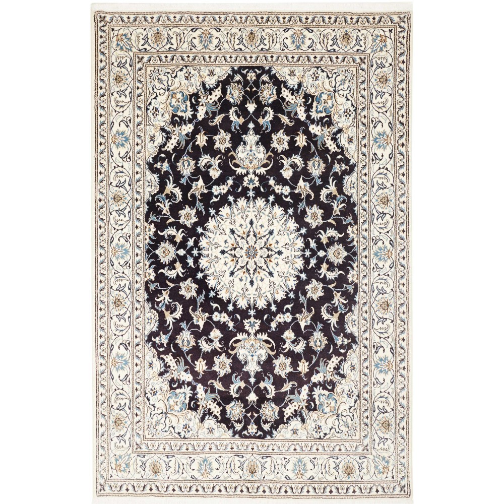 Tappeto Nain Kashmar Persia grigio 168x256 Tappeto Nain Kashmar Persia grigio 168x256