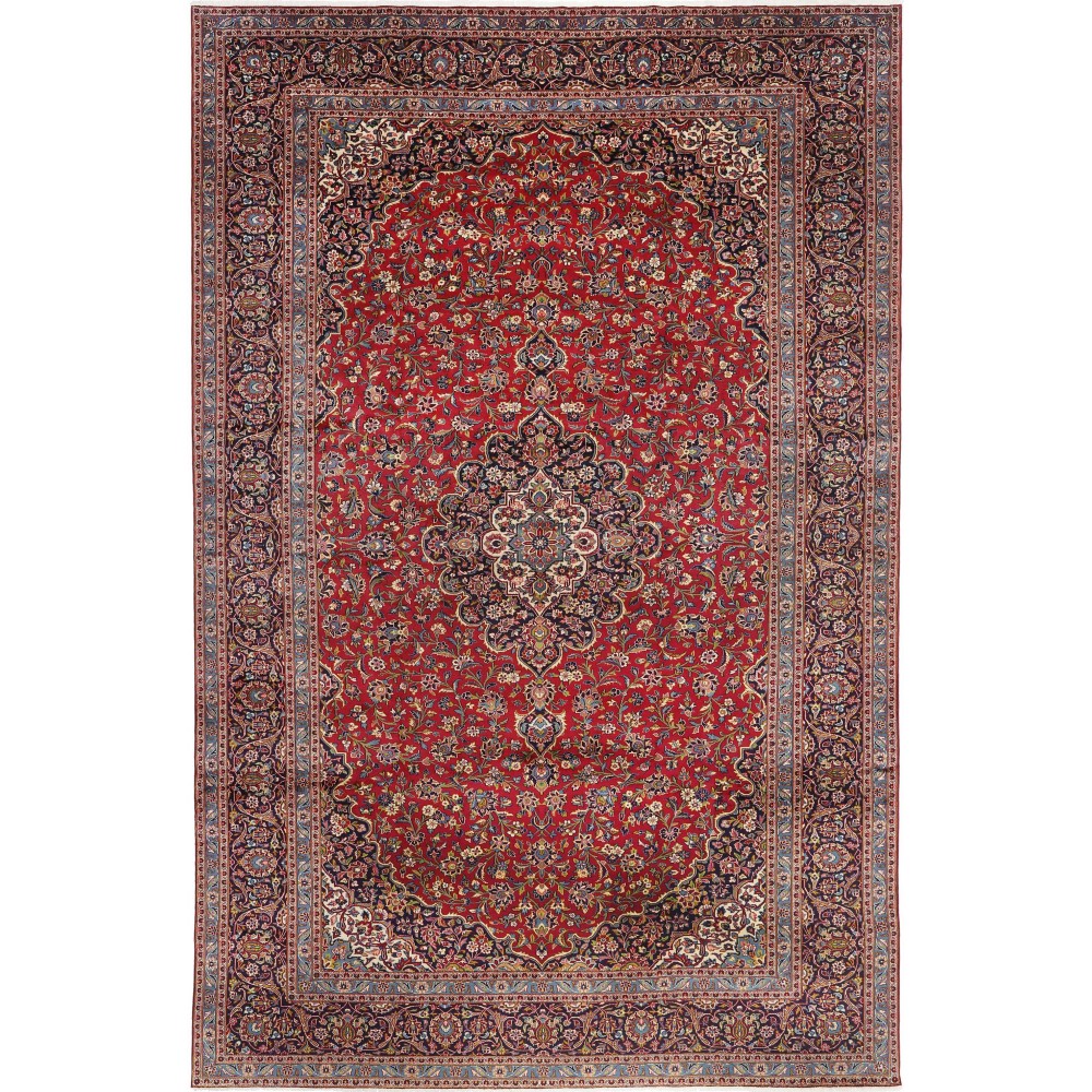 Tappeto Kashan Persia marrone giallo 360x558