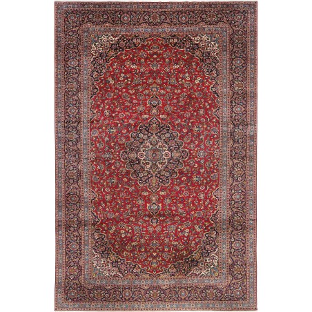 Tappeto Kashan Persia marrone giallo 360x558