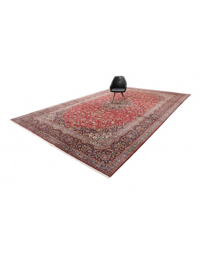 Tappeto Kashan Persia marrone giallo 360x558