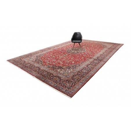 Tappeto Kashan Persia marrone giallo 360x558