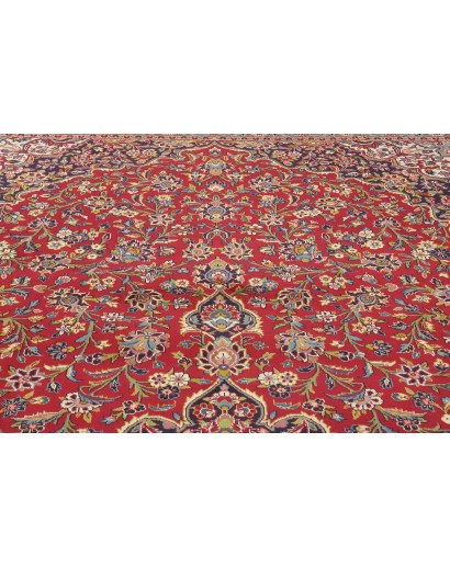 Tappeto Kashan Persia marrone giallo 360x558