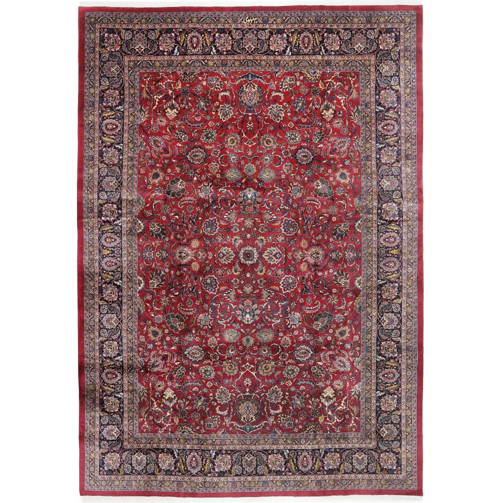 Tappeto Mashad Persia marrone bianco 340x495