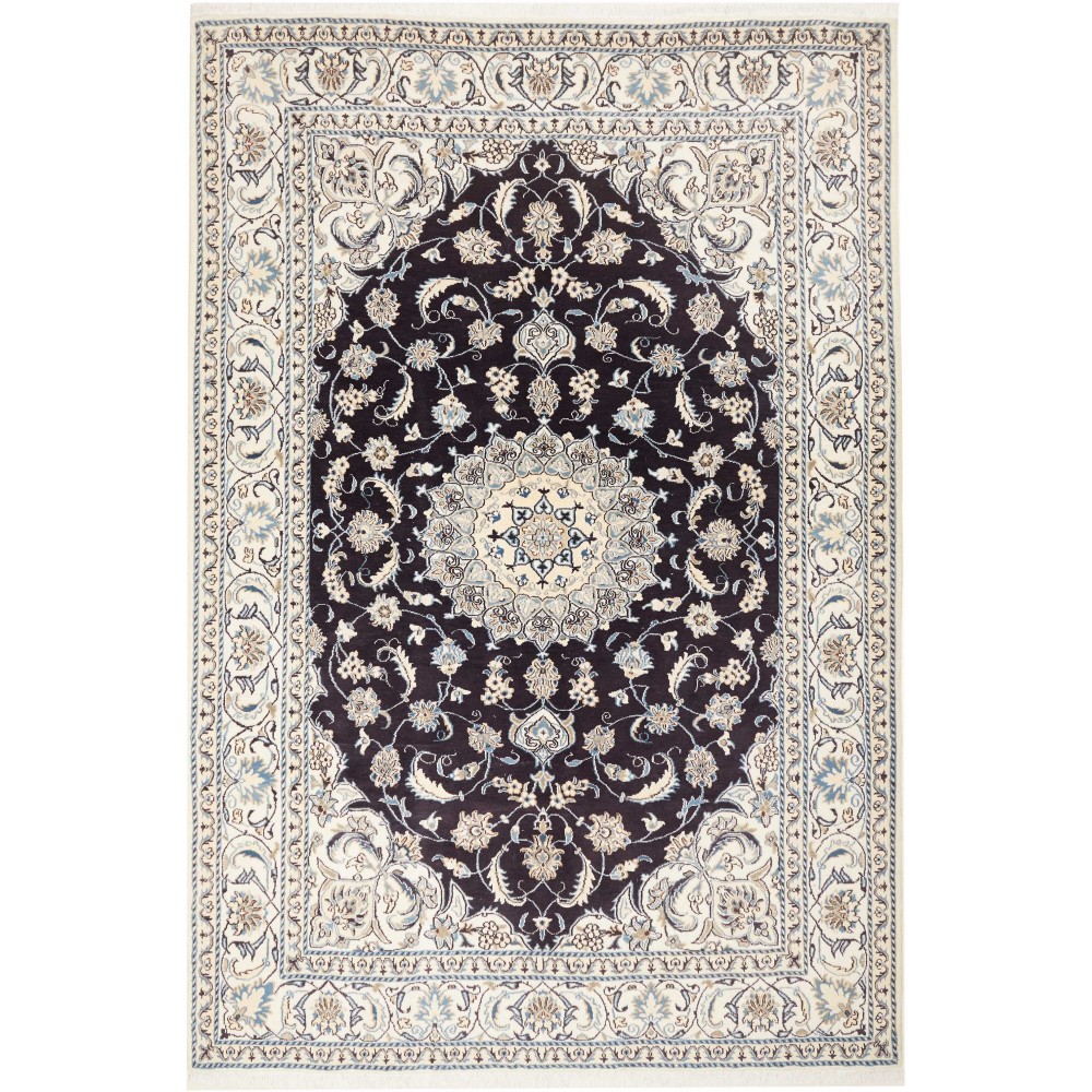 Tappeto Nain Kashmar Persia grigio 203x288 Tappeto Nain Kashmar Persia grigio 203x288