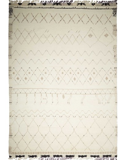 Tappeto bianco marrone 275x381