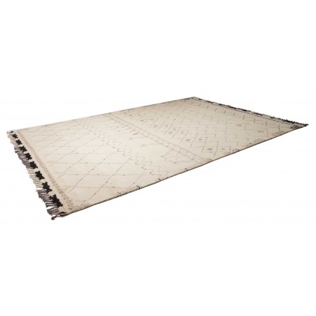 Tappeto bianco marrone 275x381