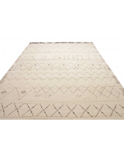 Tappeto bianco marrone 275x381