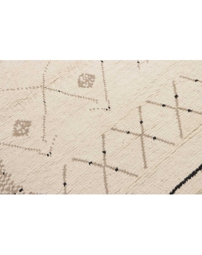 Tappeto bianco marrone 275x381