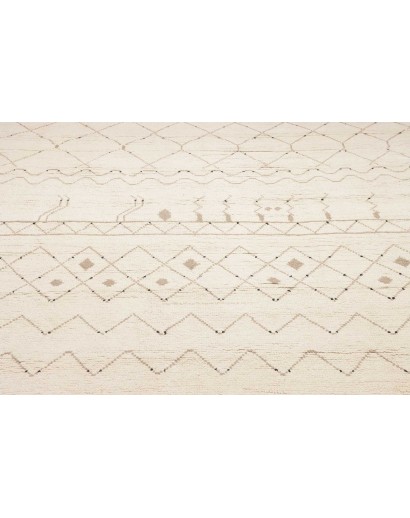 Tappeto bianco marrone 275x381