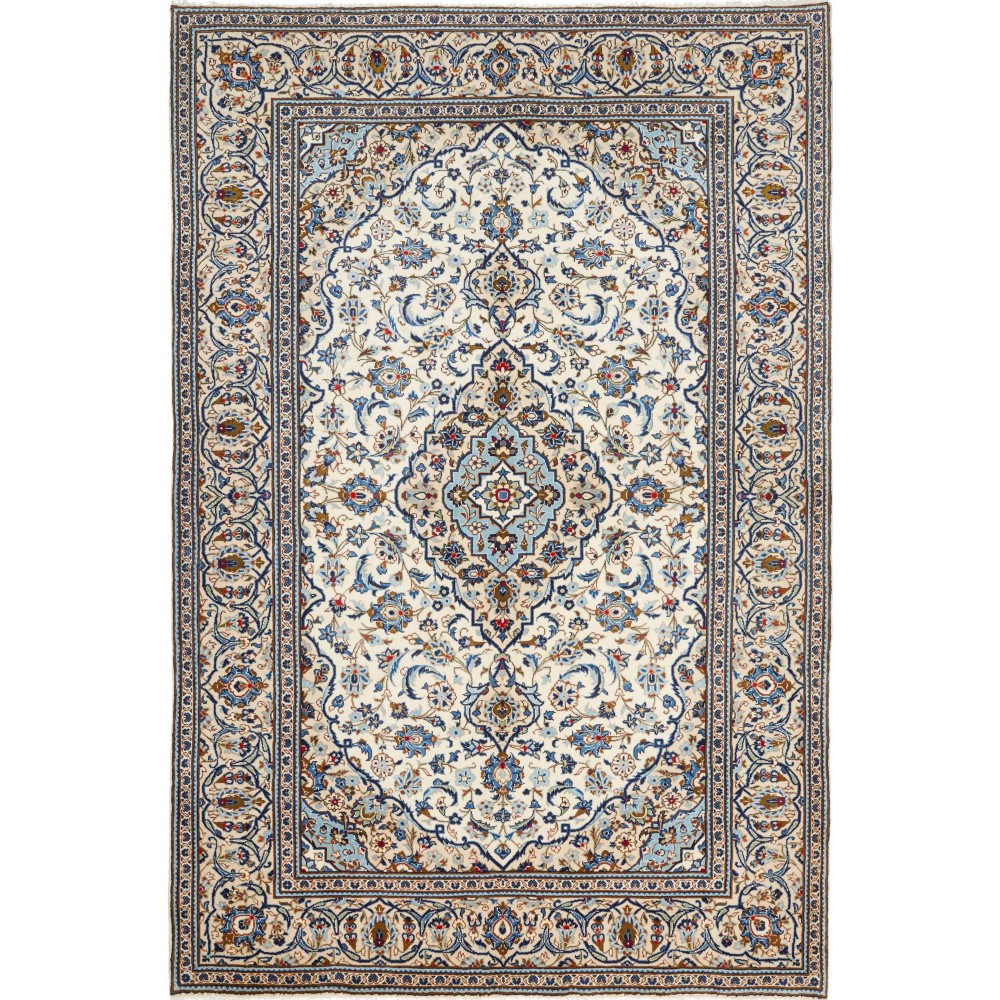 Tappeto Kashan Persia beige verde 200x300 Tappeto Kashan Persia beige verde 200x300