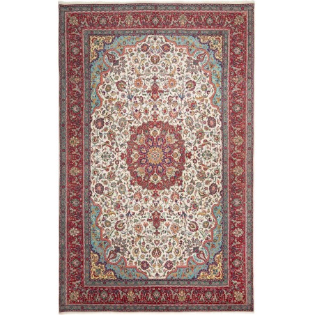 Tappeto Tabriz 40 Raj Persia beige marrone 190x303