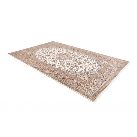 Tappeto Kashan Persia bianco grigio 195x310