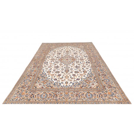 Tappeto Kashan Persia bianco grigio 195x310