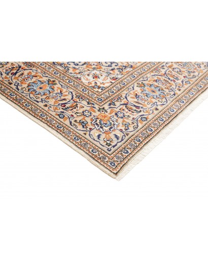 Tappeto Kashan Persia bianco grigio 195x310