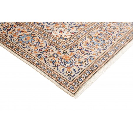 Tappeto Kashan Persia bianco grigio 195x310
