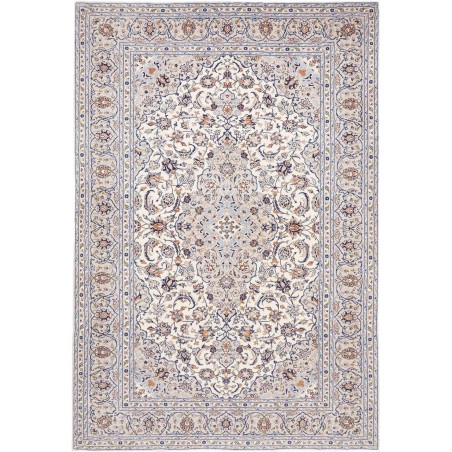 Tappeto Kashan Persia bianco grigio 200x292